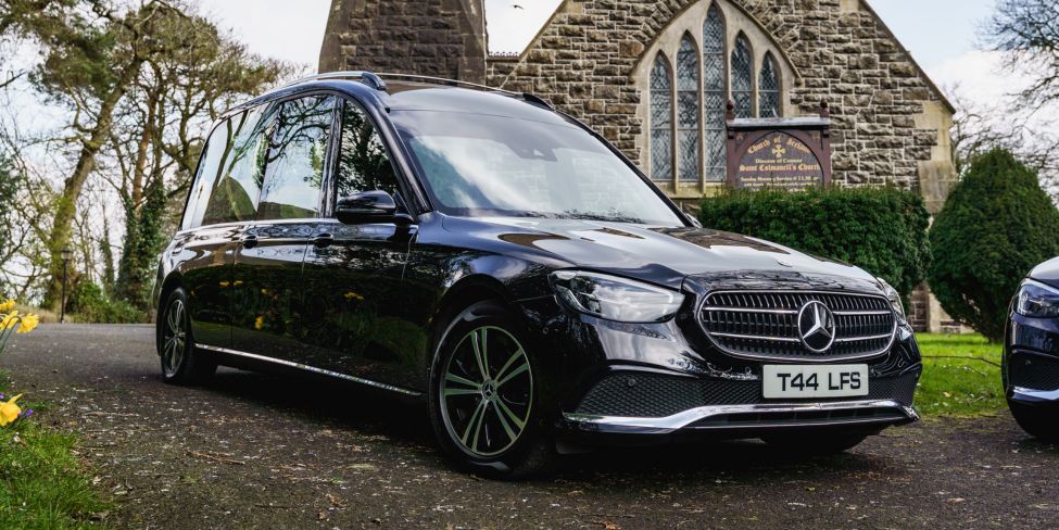 Logans funeral service hearse